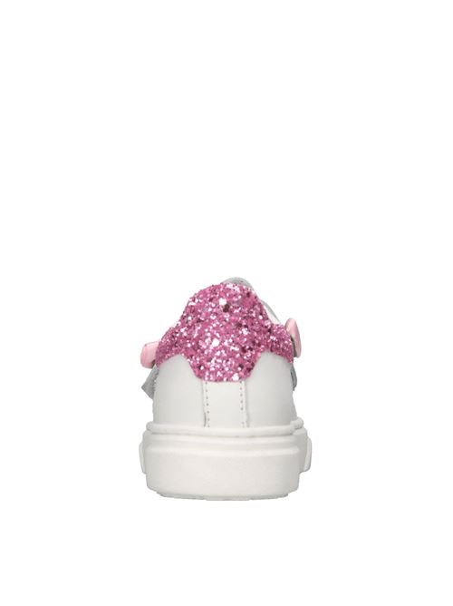 Sneakers in pelle MONNALISA | 83E003 5721 9990BIANCO-ROSA